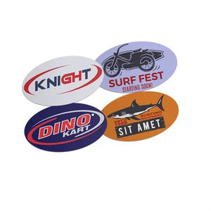 Photo of Custom Bumper Stickers Oval   1x1