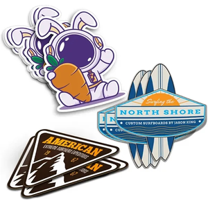 Photo of Custom Die Cut Stickers   4x4