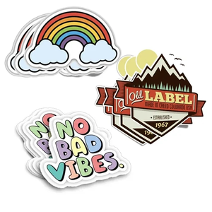 Photo of Custom Die Cut Stickers   5x5