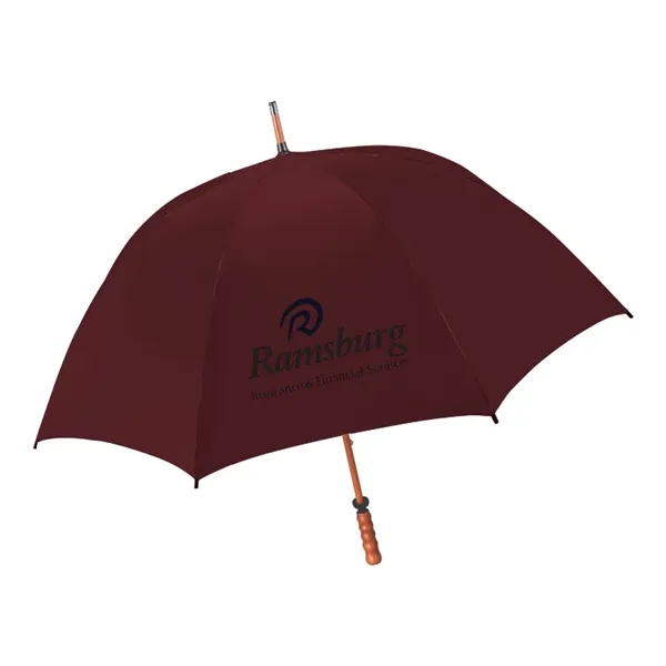 Maroon color option for 62" The Eagle Wood Shaft Golf Umbrella