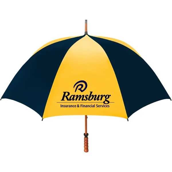 Navy/Gold color option for 62" The Eagle Wood Shaft Golf Umbrella