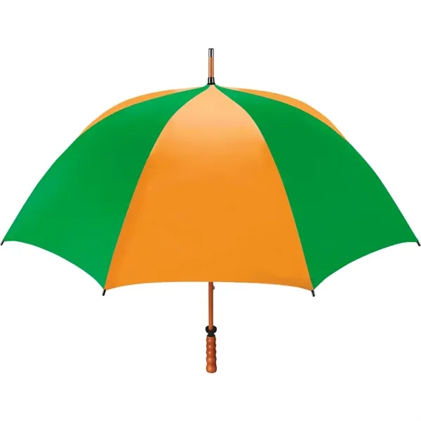 Orange/Green color option for 62" The Eagle Wood Shaft Golf Umbrella