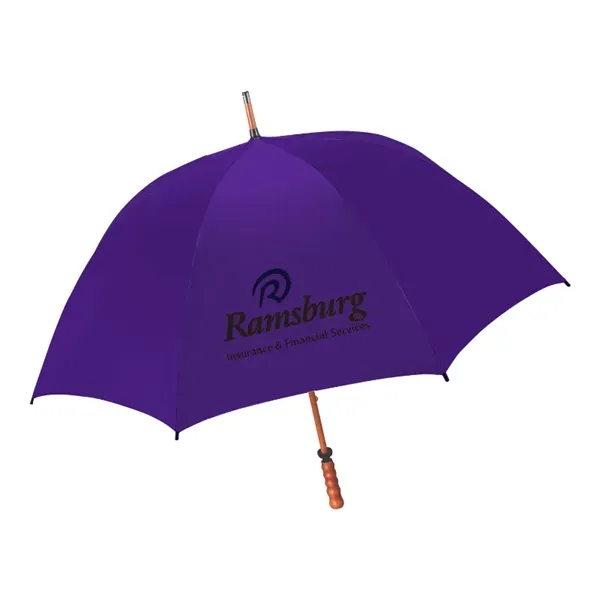Purple color option for 62" The Eagle Wood Shaft Golf Umbrella