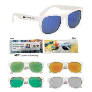 Photo of Rubberized Mirrored Malibu Sunglasses