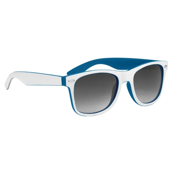 Blue With White color option for Two Tone Malibu Sunglasses