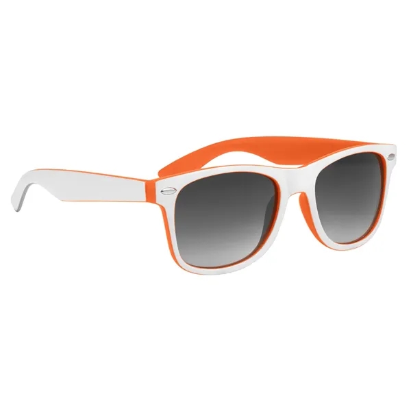 Orange With White color option for Two Tone Malibu Sunglasses