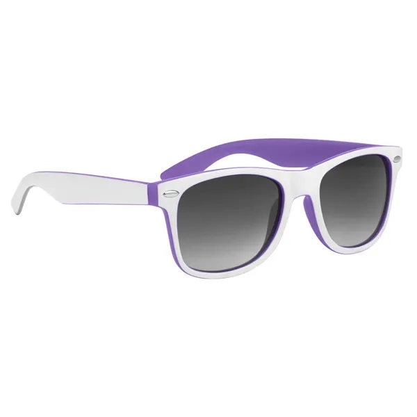 Purple With White color option for Two Tone Malibu Sunglasses