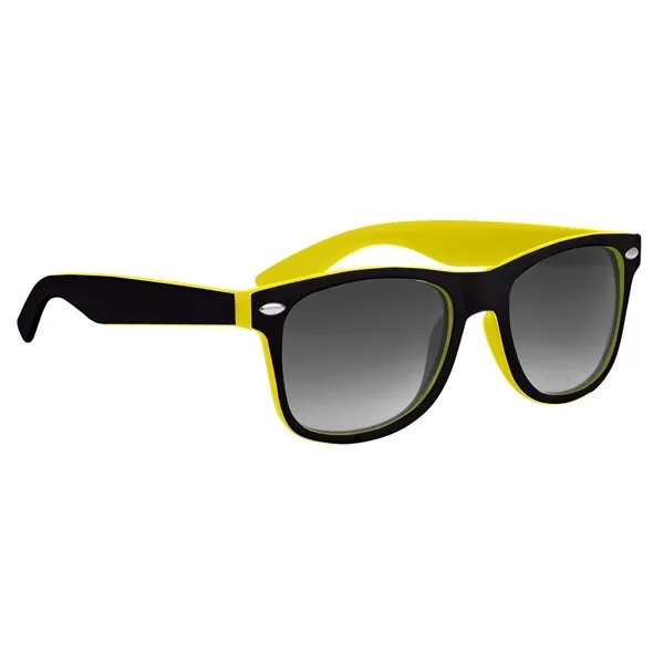 Yellow With Black color option for Two Tone Malibu Sunglasses