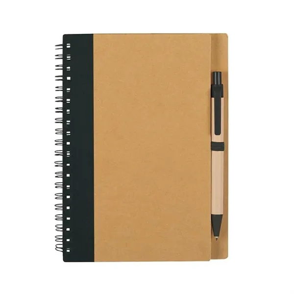 Black color option for Eco Inspired Spiral Notebook & Pen