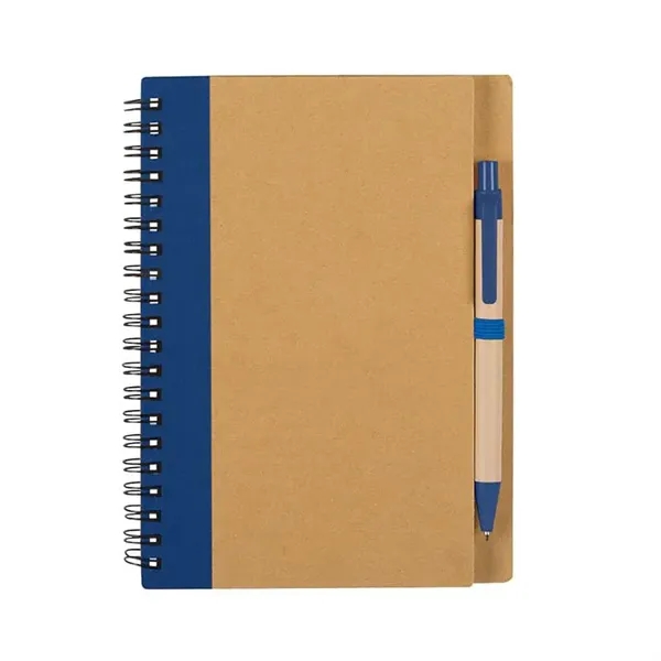 Blue color option for Eco Inspired Spiral Notebook & Pen