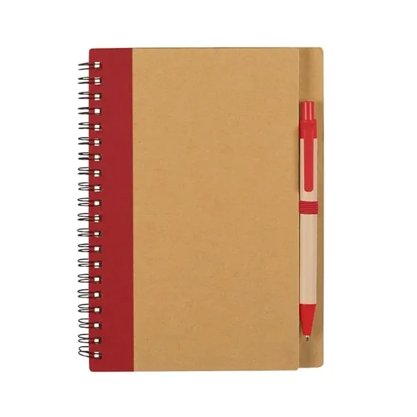 Red color option for Eco Inspired Spiral Notebook & Pen