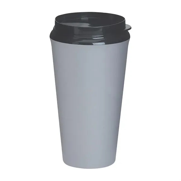Silver color option for 16 Oz. Infinity Tumbler With Plastic Sip Thru Lid