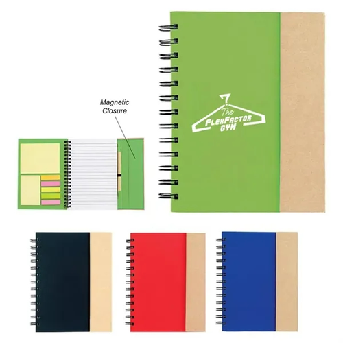 Main photo of Spiral Notebook With Sticky Notes And Flags