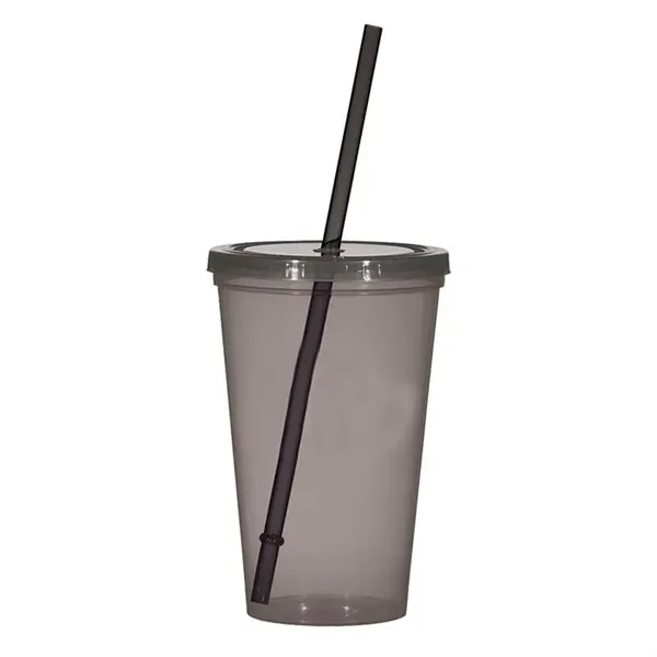 Translucent Charcoal color option for 22 Oz. Economy Single Wall Tumbler