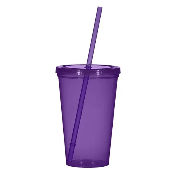 Translucent Purple color option for 22 Oz. Economy Single Wall Tumbler