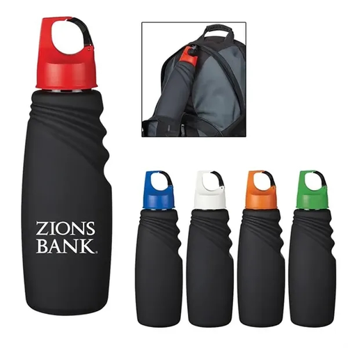 Main photo of 24 Oz. Matte Finish Crest Carabiner Sports Bottle