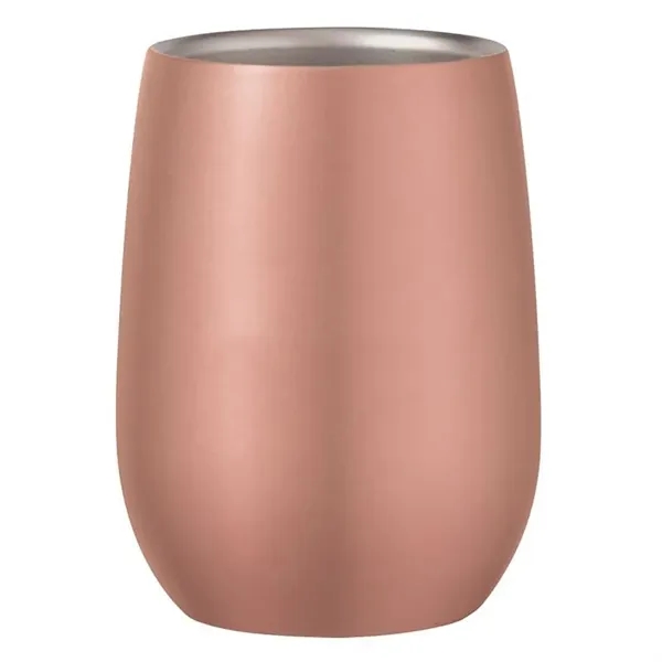 Rose Gold color option for Stainless Steel Stemless Wine Glass With Custom Box