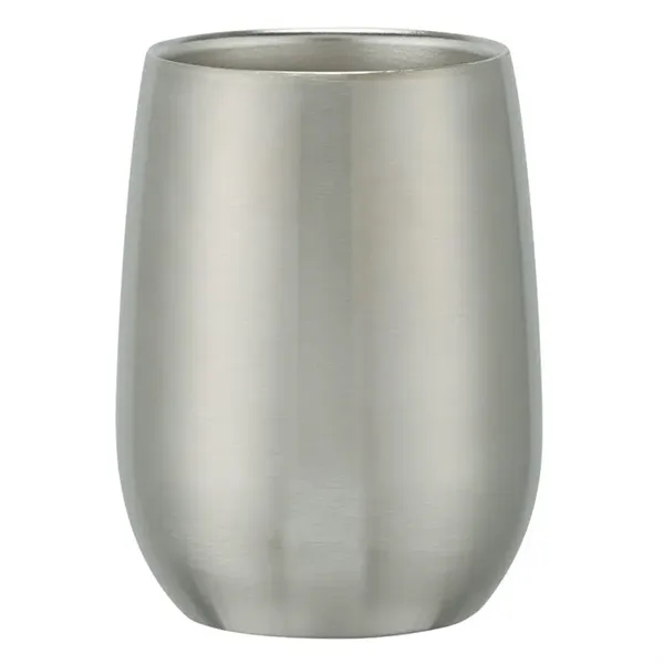 Silver color option for Stainless Steel Stemless Wine Glass With Custom Box