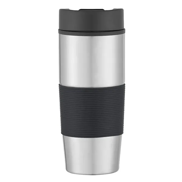 Silver With Black color option for 18 Oz. Stainless Steel Gripper Bottle