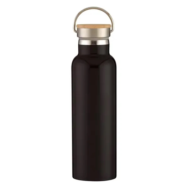 Black color option for 21 Oz. Liberty Stainless Steel Bottle With Wood Lid