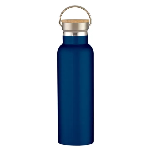 Navy Blue color option for 21 Oz. Liberty Stainless Steel Bottle With Wood Lid