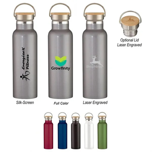 Photo of 21 Oz. Liberty Stainless Steel Bottle With Wood Lid