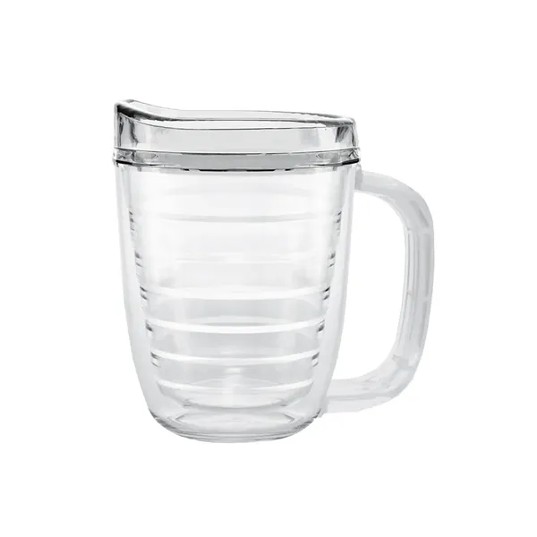 Clear With Clear color option for 12 Oz. Tritan Coffee Mug With Lid