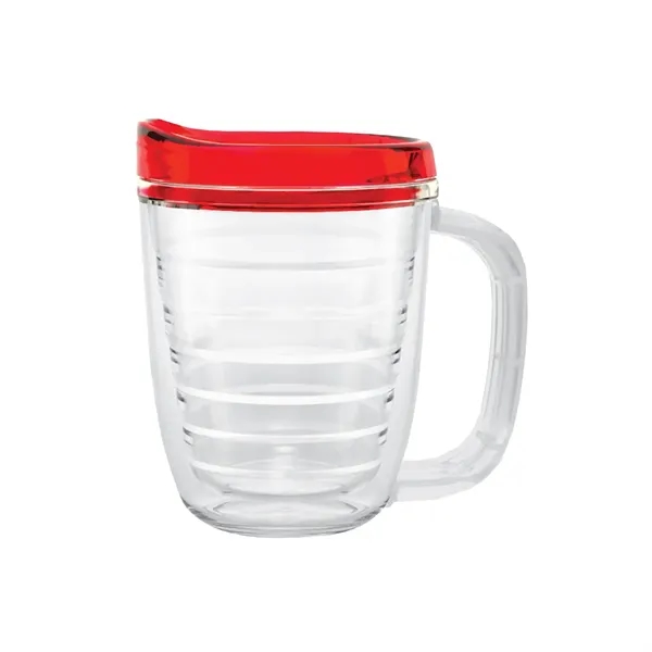 Translucent Red color option for 12 Oz. Tritan Coffee Mug With Lid
