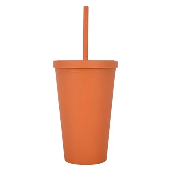 Orange color option for 16 Oz. Newport Wheat Travel Tumbler