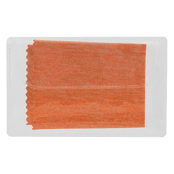 Orange color option for Heathered Cleaning Cloth In Case