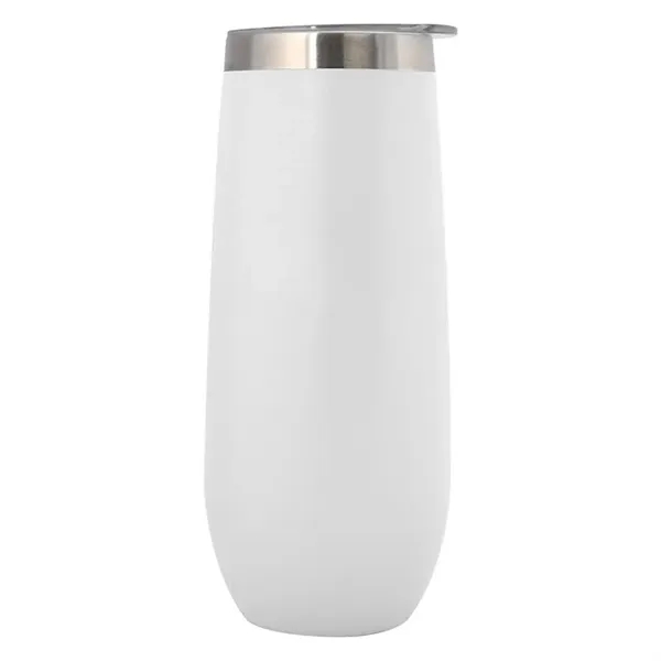 White color option for 14 Oz. Korabel Stemless Champagne Flute