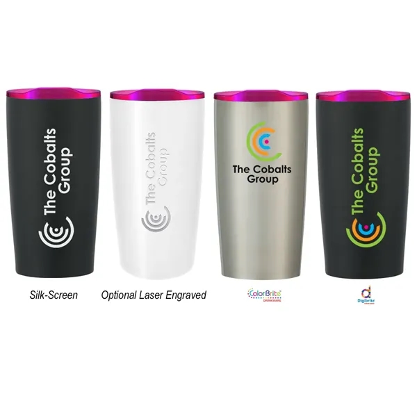 Matte Black color option for 20 Oz. Del Rey Rocky Tumbler
