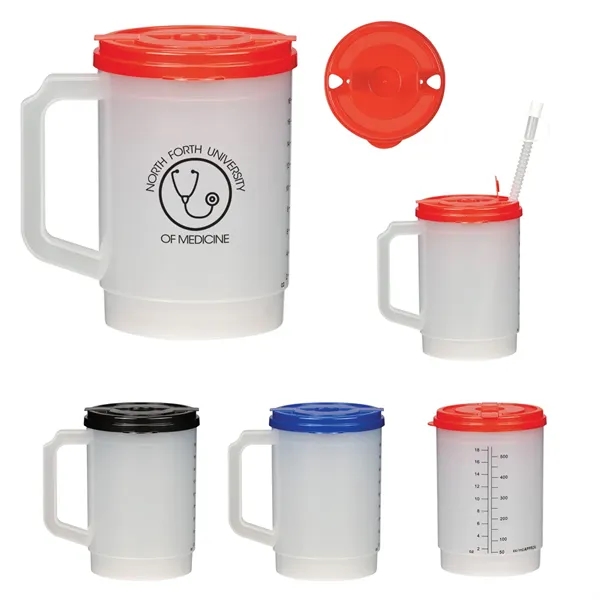 Frost White color option for 20 Oz. Medical Tumbler With Measurements