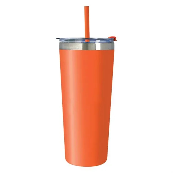 Orange color option for 24 Oz. Two Tone Mountain Tumbler With Straw