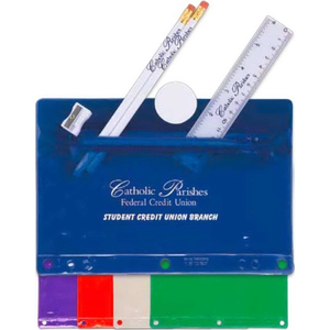 Photo of Translucent Deluxe Back To School Kit   Imprinted Contents