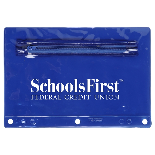 Translucent Blue color option for Translucent School Pencil Pouch