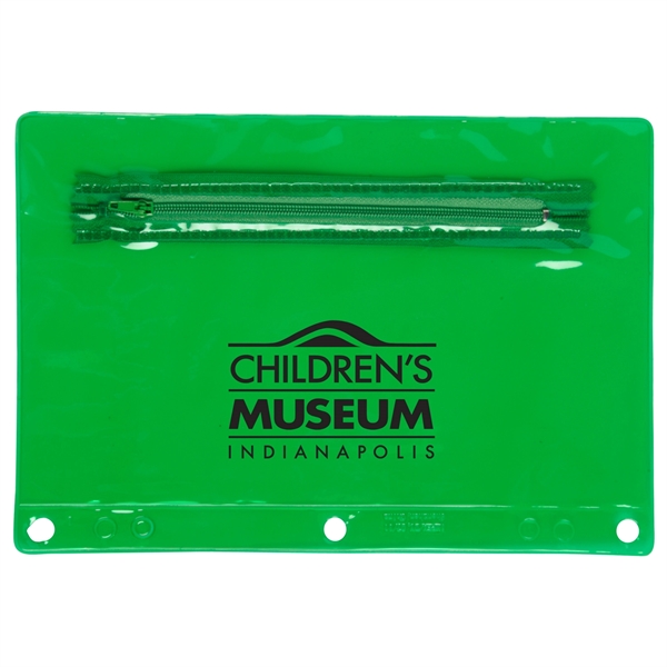 Translucent Green color option for Translucent School Pencil Pouch