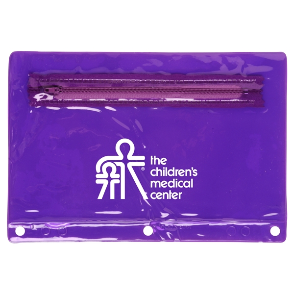 Translucent Purple color option for Translucent School Pencil Pouch