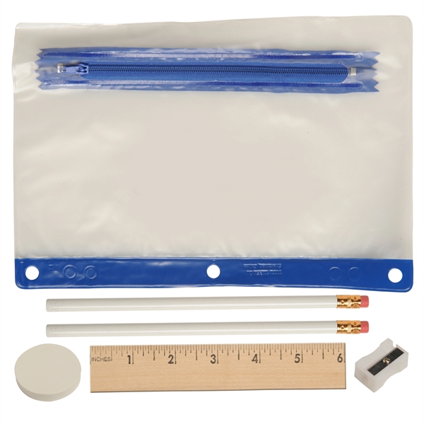 Blue color option for Deluxe School Kit   Imprinted Contents