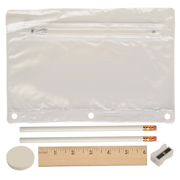 White color option for Deluxe School Kit   Imprinted Contents