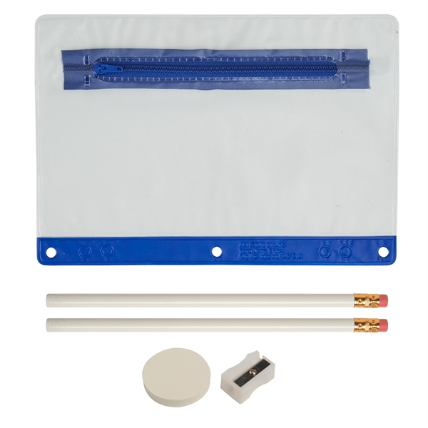 Blue color option for Super Value School Kit   Imprinted Contents