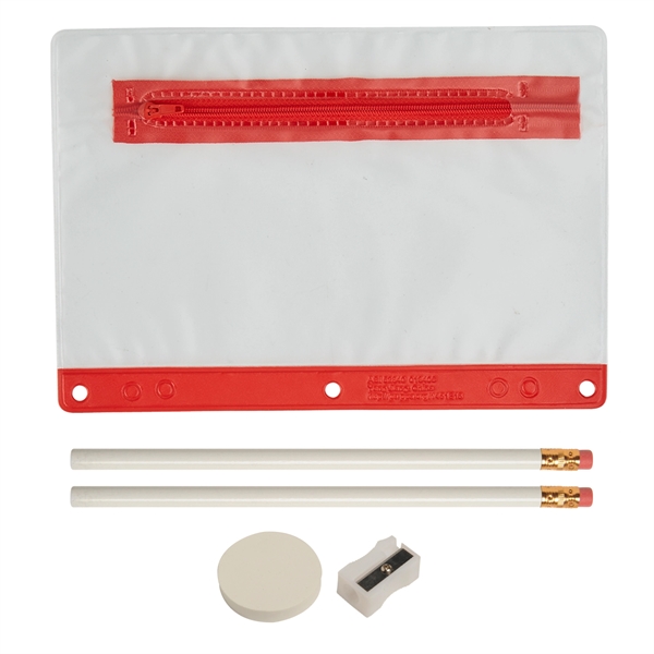 Red color option for Super Value School Kit   Imprinted Contents
