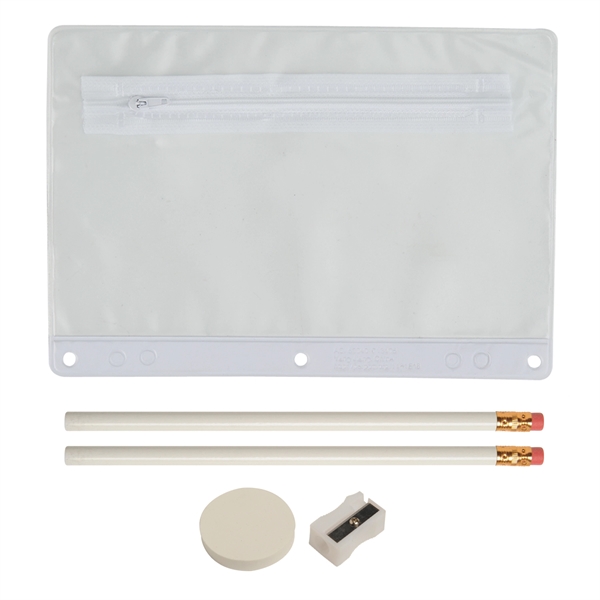 White color option for Super Value School Kit   Imprinted Contents