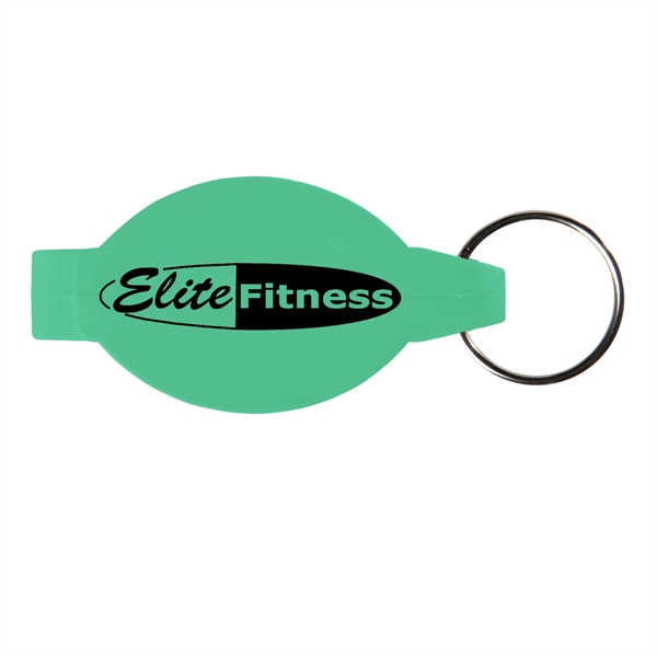 Green color option for Elliptical Bottle Opener Beverage Wrench With Keychain