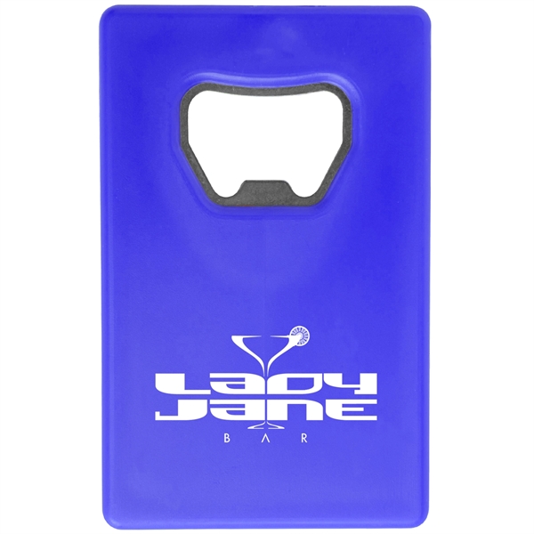 Blue color option for Credit Card Bottle Opener