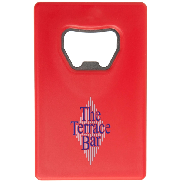Red color option for Credit Card Bottle Opener