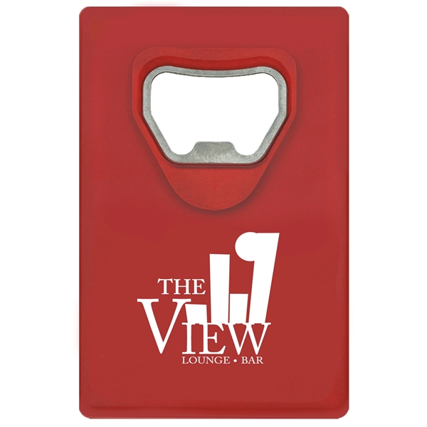 Translucent Red color option for Credit Card Bottle Opener