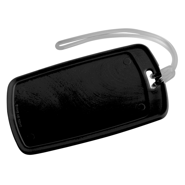 Black color option for Traveler Rectangular Luggage Tag