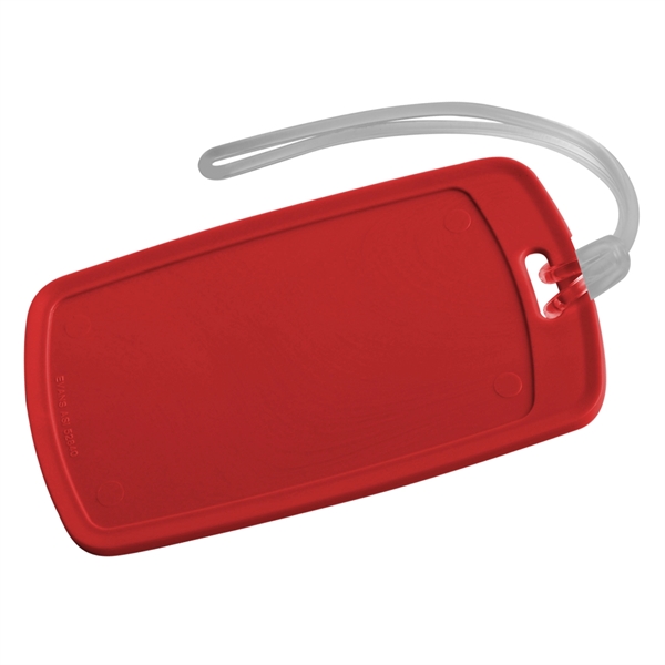 Red color option for Traveler Rectangular Luggage Tag