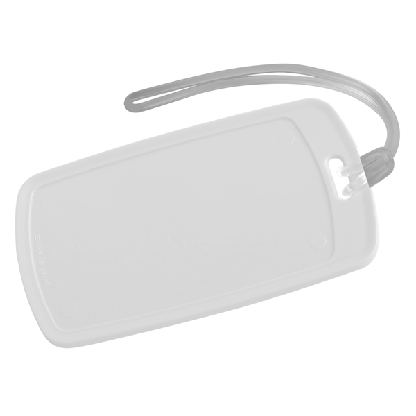 White color option for Traveler Rectangular Luggage Tag